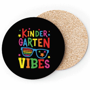Discover Kindergarten Vibes Back to School Coasters