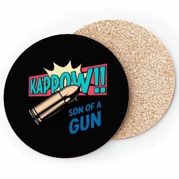 Discover Kappow Bullets Gun Explosion Big bang Aesthetic Coasters