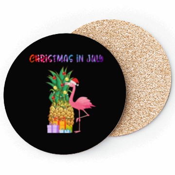 Discover Christmas In July Pineapple Xmas Tree Lights Coasters