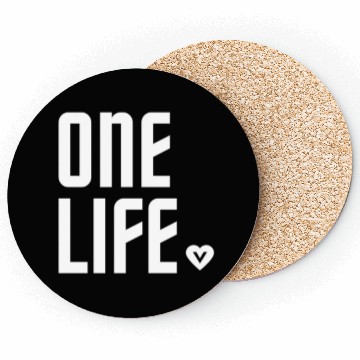 Discover ONE LIFE vegan heart Coasters