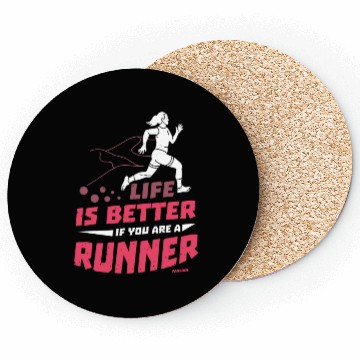 Discover Run jogging sport race training gift Coasters