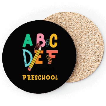 Discover Kids Back to School Alphabet Genius Preschool Coasters