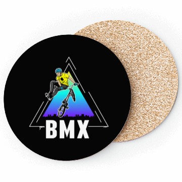 Discover Cool BMX Bike Boy Bicycle Freestyle Coasters
