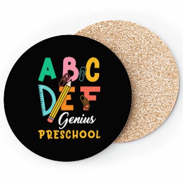 Discover Kids Back to School Alphabet Genius Preschool Coasters