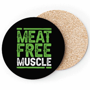 Discover Meat Free Muscle Plantstrong Coasters