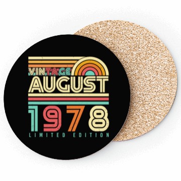 Discover August 1978 Vintage Coasters