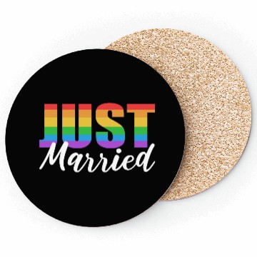 Discover Just Married LGBTQ LGBTQ Gift Coasters