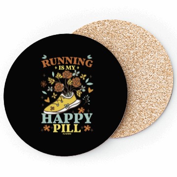 Discover Run jogging sport race training gift Coasters