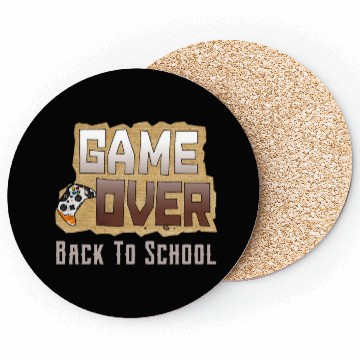 Discover Game Over Back To School Coasters