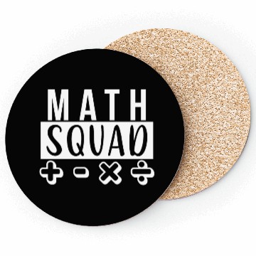 Discover Math Squad Math Teacher School Mathematic Coasters