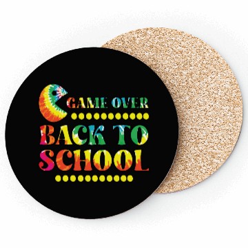 Discover Game over back to school Coasters