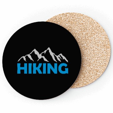 Discover Hiking mountains landscape silhouette Coasters