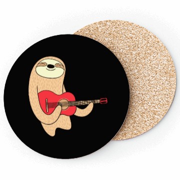 Discover SLOTH WITH GUITAR Coasters