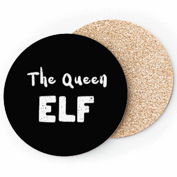Discover The Queen Elf - Christmas Elf Coasters