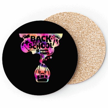 Discover Backpack School Bus Back to School Coasters