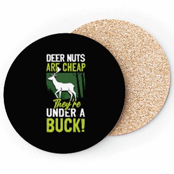 Discover Buck Deer Hunting Hunter Pun Coasters