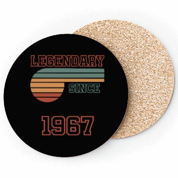 Discover 55th Birthday Legendary since 1967 Coasters