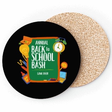 Discover Game Over Back To School Coasters