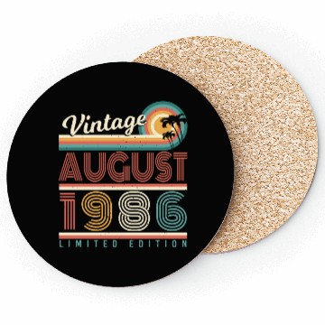 Discover Born In August 1986 Coasters