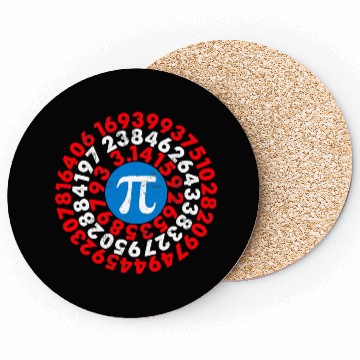 Discover Mathematician Captain Pi Superhero Math Nerd Geek Coasters