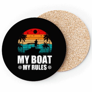 Discover My Boat My Rules Coasters