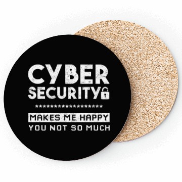 Discover Cyber Security Hacker Data Protection Coasters