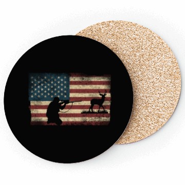 Discover Buck Deer Hunting Hunter Usa Coasters