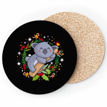 Discover Ugly Christmas Sweater Koala Coasters
