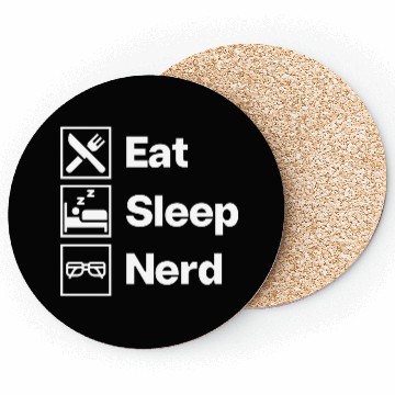 Discover Eat Sleep Nerd Coasters