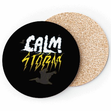 Discover Calm Before the Storm Stickers Coasters