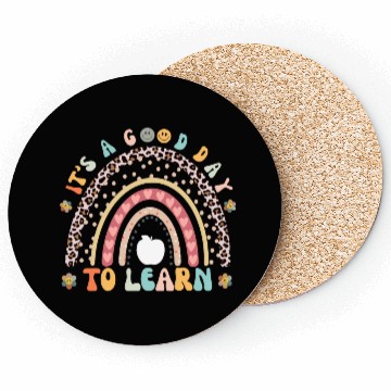 Discover It's a Good Day to Learn Preschool Teacher Rainbow Coasters