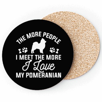 Discover I Love My Pomeranian Coasters