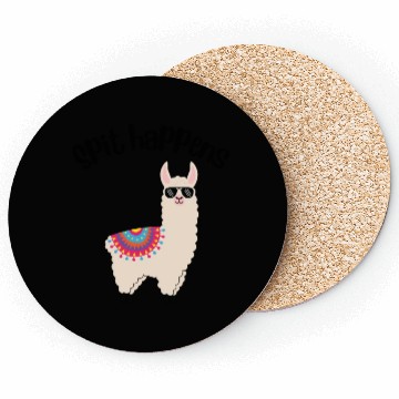 Discover Spit Happens Llama Coasters
