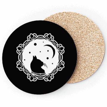 Discover Cat Moon Coasters