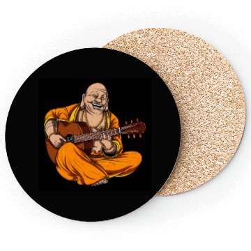 Discover Buddha Playing Guitar Coasters