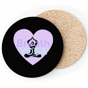 Discover Breath Yoga Relax | Yogi Coasters with heart Namaste