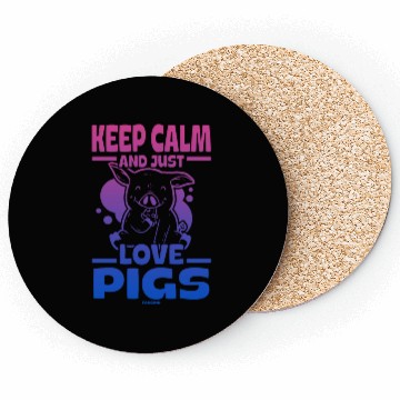 Discover Pig animal piglet farm funny gift Coasters