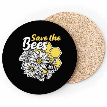 Discover Save the bee honey bee gift idea environmental pro Coasters