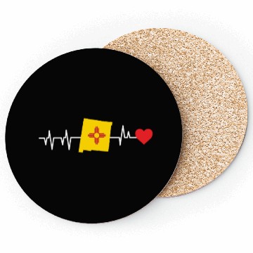 Discover New Mexico Heartbeat Gift Coasters