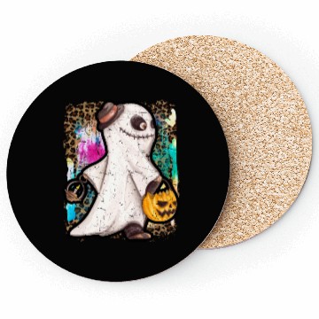 Discover Halloween Zombie Ghost Tie Dye Coasters