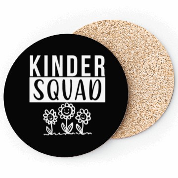 Discover Kinder Squad Kindergarten Teacher Tiny Human Tamer Coasters