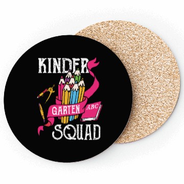 Discover Kindergarten Squad Student Back To School Coasters