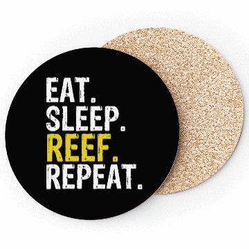 Discover Eat Sleep Reef Repeat Aquarists Gift Coasters