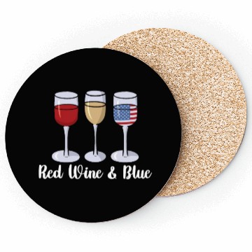 Discover Red Wine & Blue | Bourbon Drinker Coasters | Whisky