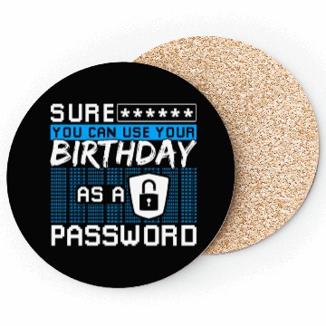 Discover Hacker Cyber Security Easy Password Coasters