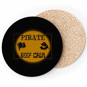 Discover Pirate keep calm Coasters