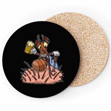 Discover Insect Mosquito Drinking Beer Mosquitoes Coasters