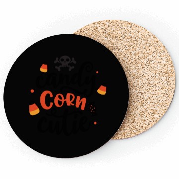 Discover Candy Corn Cutie Halloween Holiday Coasters