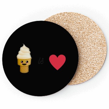 Discover ice cream is love Coasters
