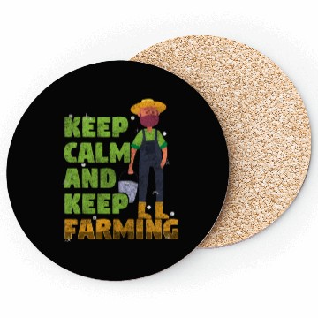 Discover Agriculture Tractor Cows Grain Coasters